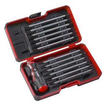 Felo Smart Screwdriver & T-Handle Tool Box Set 13 Pieces 060 813 06