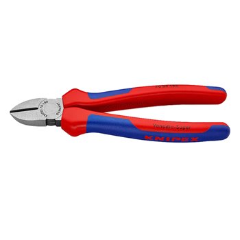 Knipex 180mm Diagonal Side Cutters C/W Multi Component Grips 70 02 180