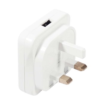 Masterplug USBPLGW-MP Mains USB Power Adapter - White