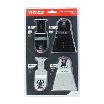 TIMco Multi Tool Cutting Blade Set 4 Piece