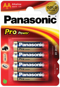 Panasonic AA 4 Pack LR6 1.5V