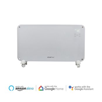 Ener-J WiFi Smart Heater 2000W White Tempered Glass SHA5281