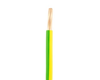 10mm Green/Yellow PVC Single Cable 6491x (Per 1 Mtr)