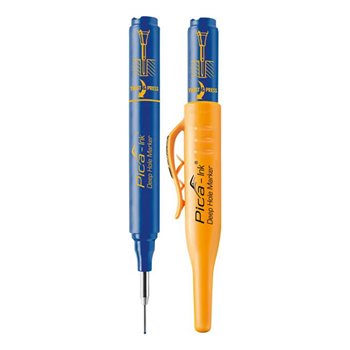 Pica Permanent Ink Marker BLUE 15041 - Marker for Deep Holes