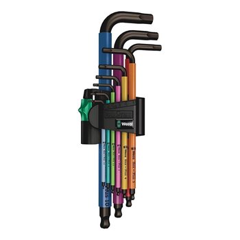 Wera 950 SPKL/9 SM N SB Multicolour BlackLaser L-key set, 9pc