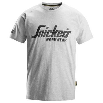 Snickers Logo T-shirt Grey Melange Medium
