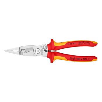 Knipex Chrome Plated Electricians Pliers 8" 200mm 13 96 200