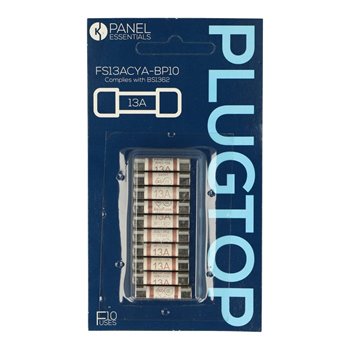 Kempston BS1362 13A Blister Packet Fuse 10 Pack