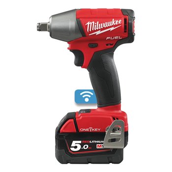 Milwuakee M18ONEIWF12-502X ONE-KEY™ FUEL™ ½˝ Impact Wrench With Friction Ring 4933451375