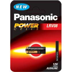 Panasonic 12V Micro Alkaline LRV08 Cell Power 1 Pack - LRV08L/1BE