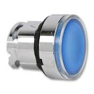 Illuminated LED Push Button Head Blue Panel Mounted ZB4 BW363
