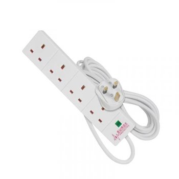 Trailing Socket 4G 13A Surge Protected 2 Metre Cable