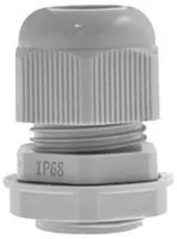 Cable Gland Grey 16mm With Locknut 5-10mm Cable Entry Pack of 10 IP68 Q Crimp