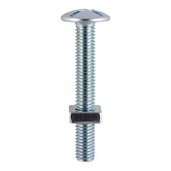 TIMco Roofing Bolts & Nuts M6x50 (Box of 100)