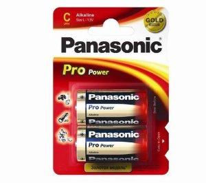Panasonic ProPower 1.5V C Alkaline Batteries LR14 2 Pack - LR14PPG/2BP