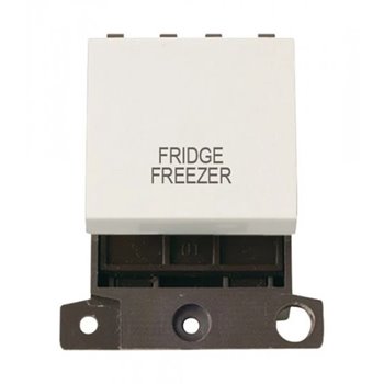 Click 20A DP Switch Module White- Fridge Frezzer