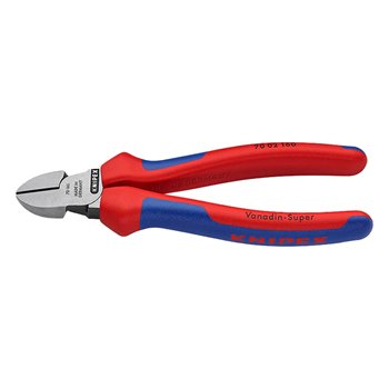 Knipex 160mm Diagonal Side Cutters C/W Multi Component Grips 70 02 160