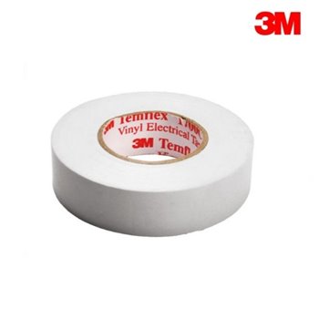 3M Temflex 1500 White PVC Electrical Insulation Tape 20m