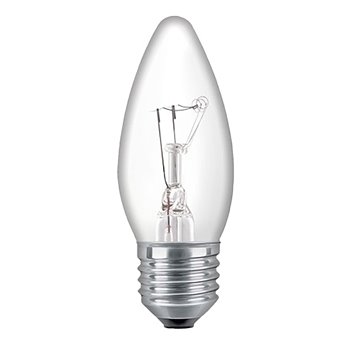 Halo Candle Halogen Lamp Clear E27 18W WW HLO6219