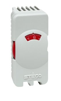 Stego Panel Mounted Thermostat N/C Red