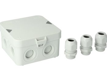 Attema Junction Box With 3x20mm Gland IP65 95x95x45mm