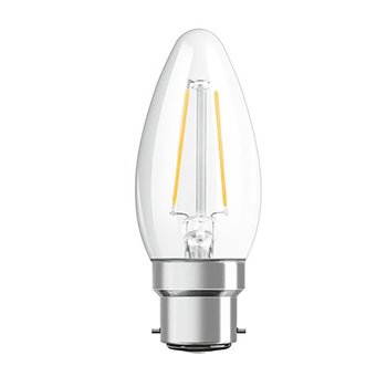 Evolight Lamp 5W 470LM 2700K B22 Clear Filament Candle Dimmable GMYB35527B22