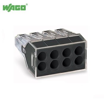24A 8 Way WAGO PUSH WIRE® Connectors 0.75mm-2.5mm² 773-108