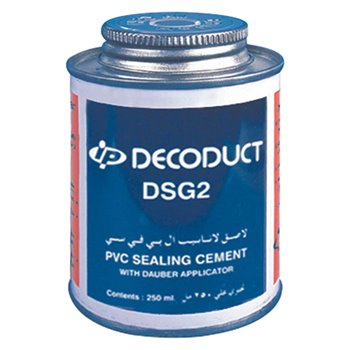 Decoduct - PVC Solvent Cement With Aplicaror 250ml (1/4 Litre) - DSG2
