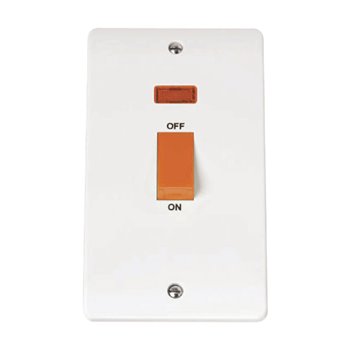 Click Mode 2 Gang 45 Amp Cooker Switch CMA203