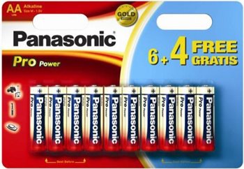 Panasonic Battery 1.5V AA 6+4 Pack