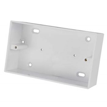 PVC 2G 44mm Surface Box With 20mm K/O MSSB23WH