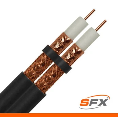 RG6 Twin Low Loss Coaxial Cable (per 1 Mtr)