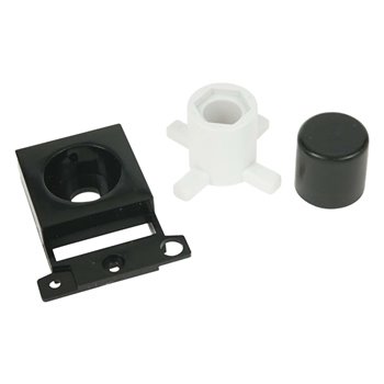 Click Scolmore Dimmer Module Mounting Kit (Twin Width) Black MD150BK