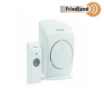 Friedland D3001 Door Chime Kit 150m Range Wirefree/Cordless Portable - D3001